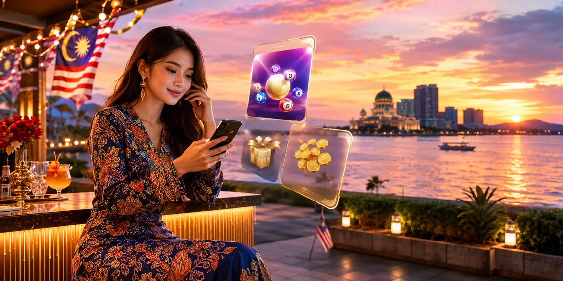 Promosi loteri bergaya batik oleh pengguna Malaysia di Kota Kinabalu